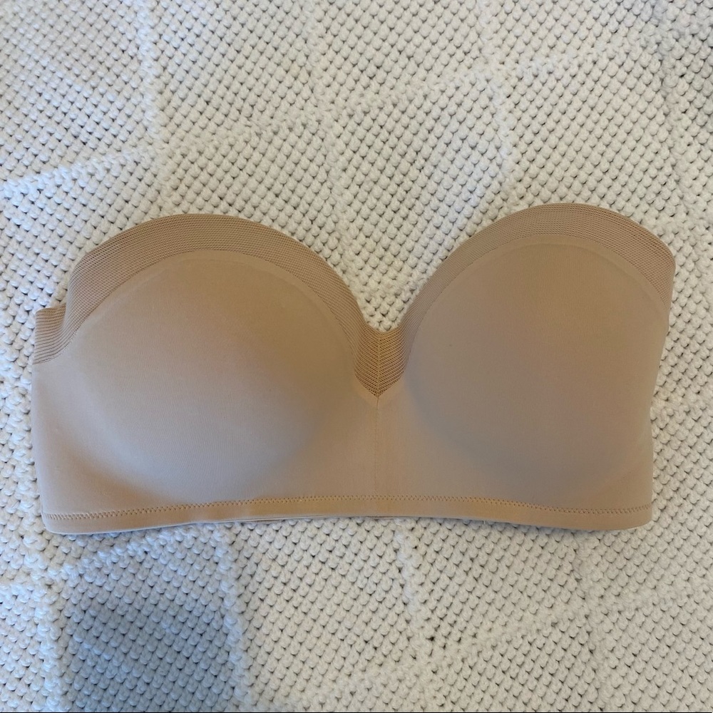 Beige LIVELY Wireless Strapless Bra